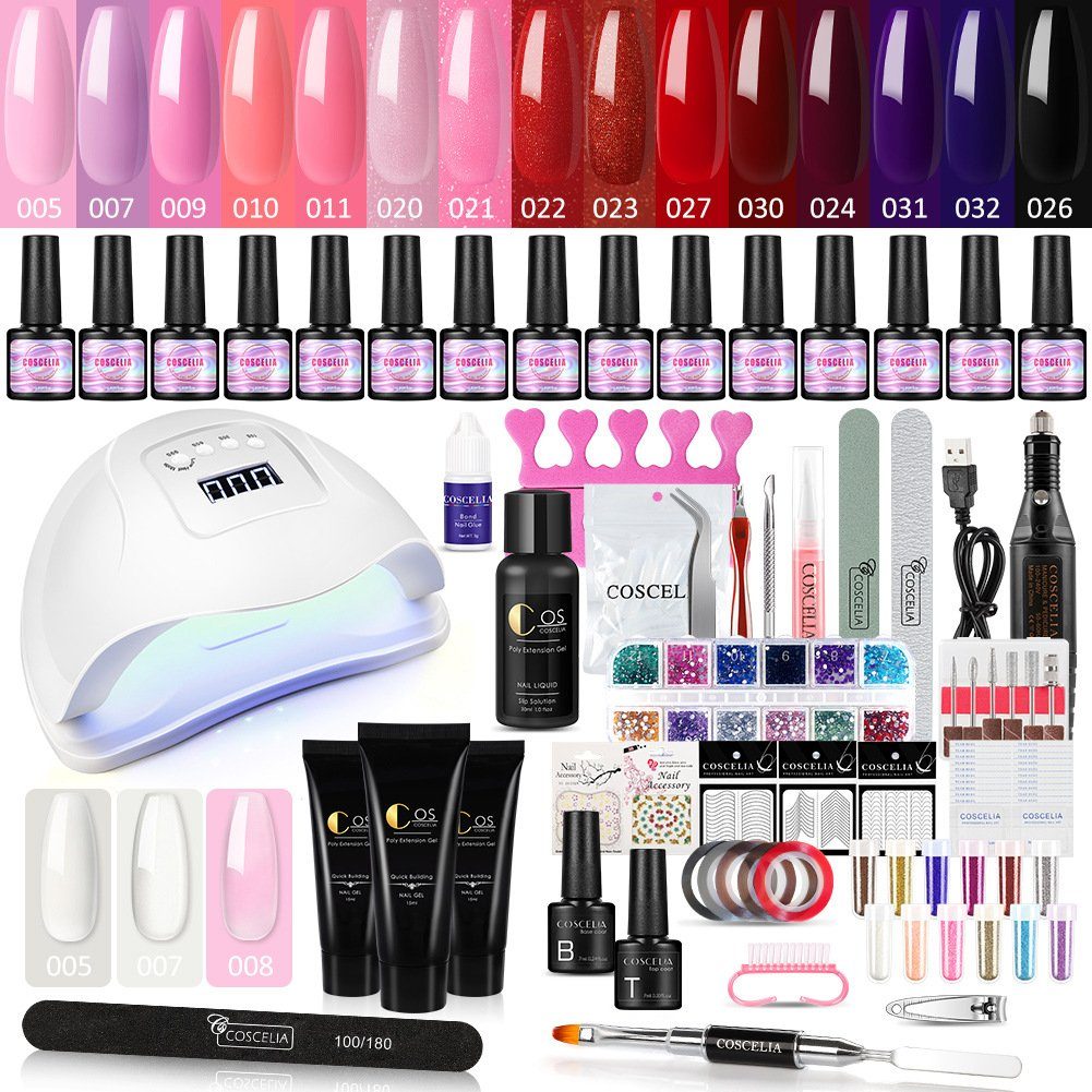 Scheiffy Nagellack-Set 15 Farben Nagellack-Gel-Set (55 Stück), DIY Nagellack, A-Stil