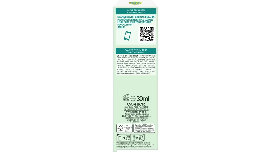 Garnier Skin Active Serum Aloe Hydra Booster 30 ml