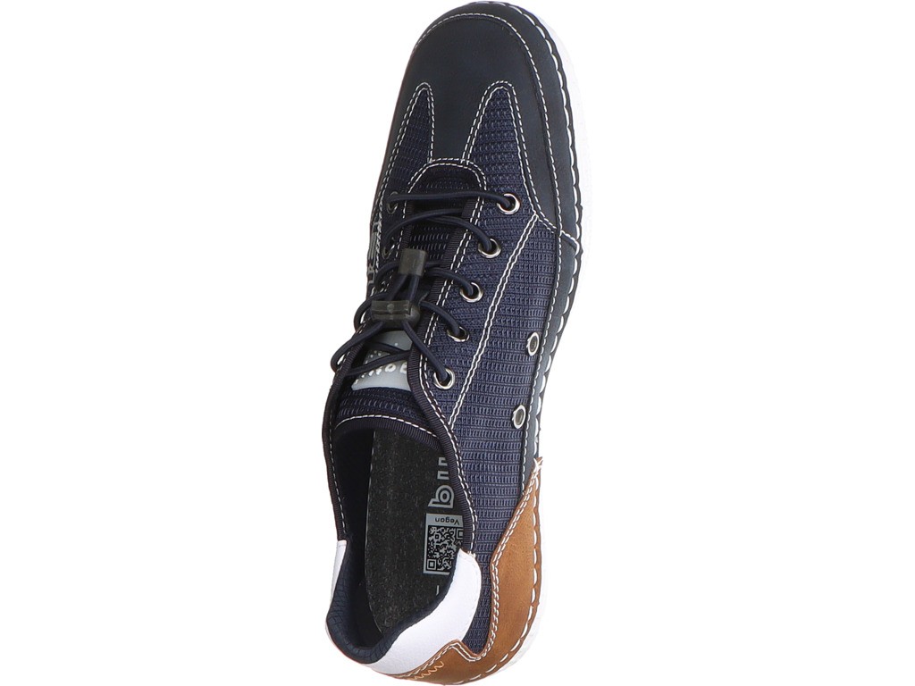 BUGATTI Komfort Slipper blau Bimini
