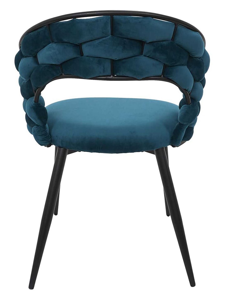 Rétro Chic Esszimmerstuhl ''Sawyer'' in Petrol - (B)63 x (H)83 x (T)54 cm günstig kaufen onesize
