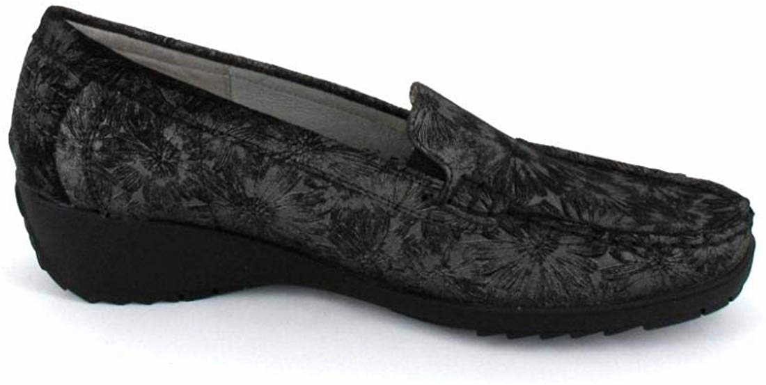 WALDLÄUFER Komfort Slipper schwarz 348502