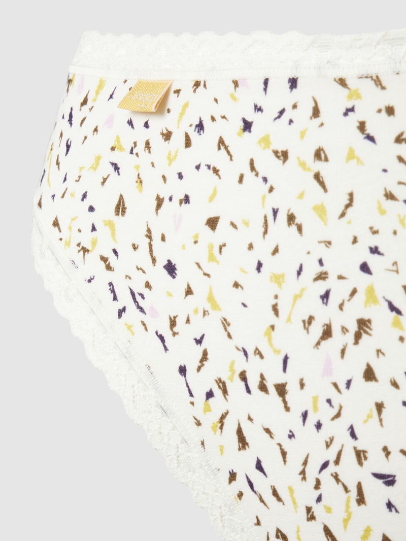 Slip im 3er-Pack mit Muschelsaum Modell 'Tai' in lavendel
