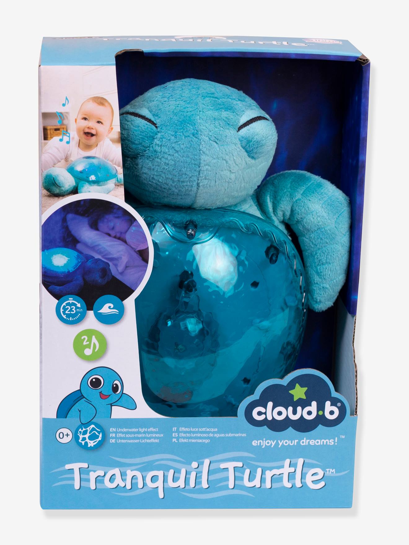 Cloud B Baby Einschlafhilfe SCHILDKRÖTE Tranquil Turtle Wiederaufladbar CLOUD B - blush