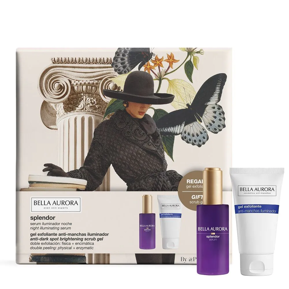 Bella Aurora Set Splendor noćni serum 30ml + piling gel 75ml