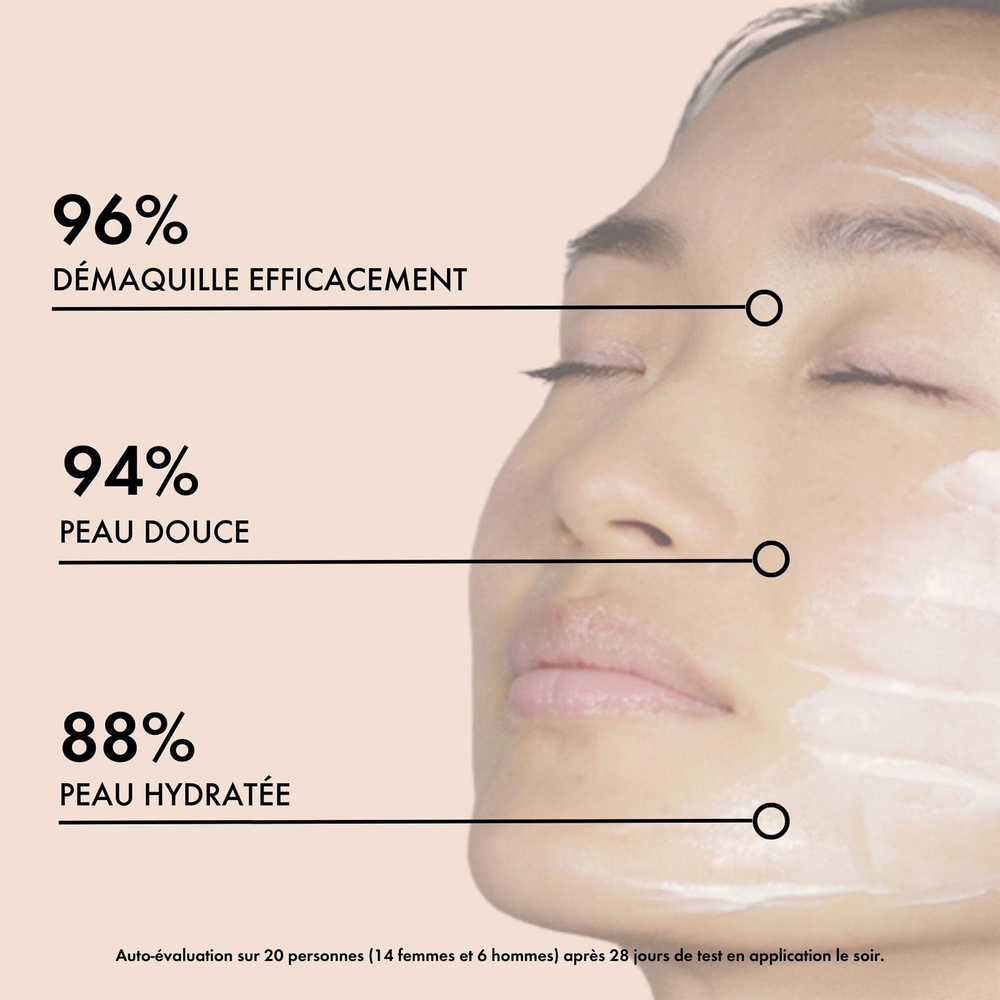 La crème libre Coffret Démaquillant Crème Visage (Éco-recharge + Pot Rechargeable Beige Rosé) Démaquillant Visage