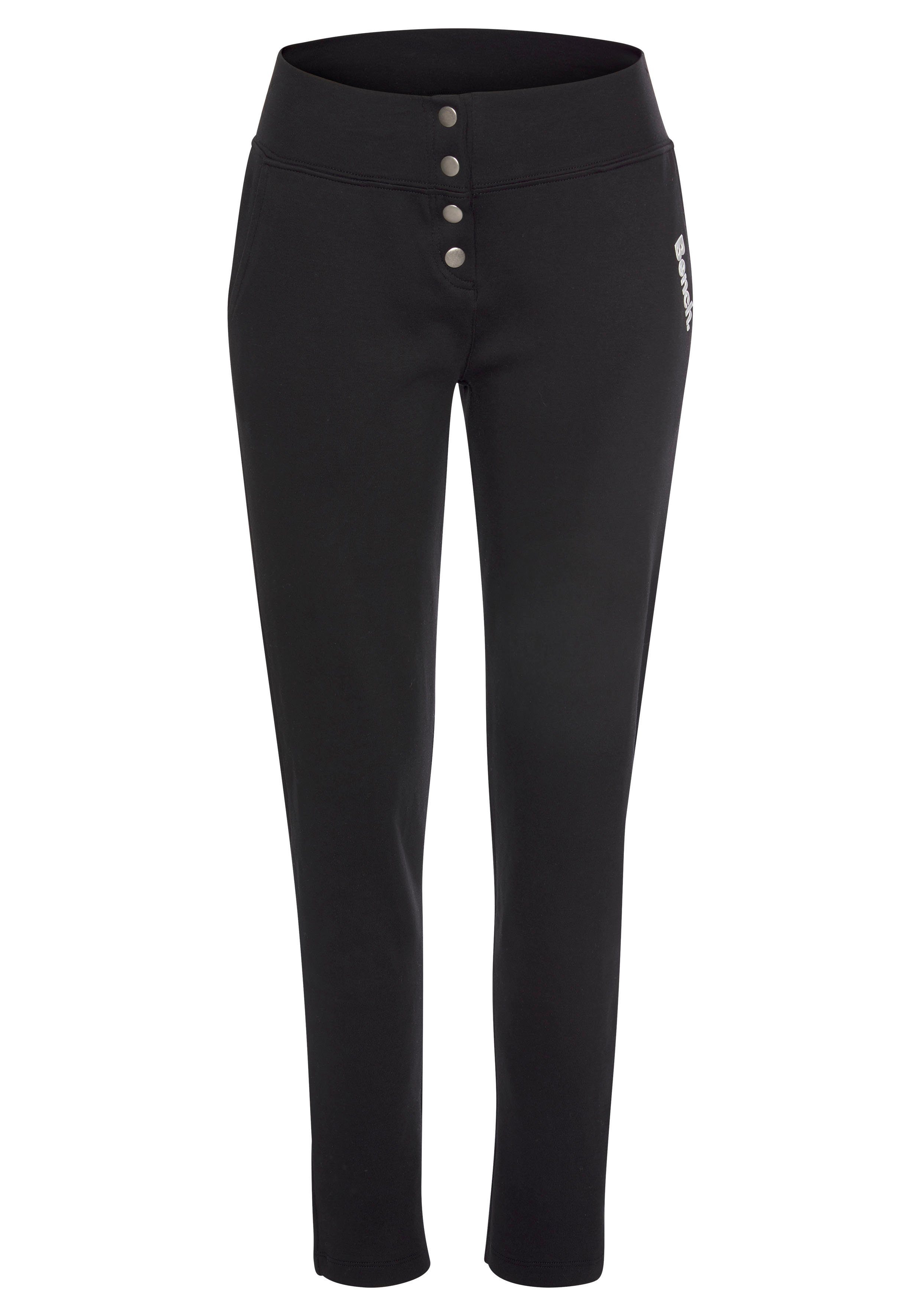 Bench. Loungewear Sweathose mit Druckknöpfen am Bund, Loungeanzug
