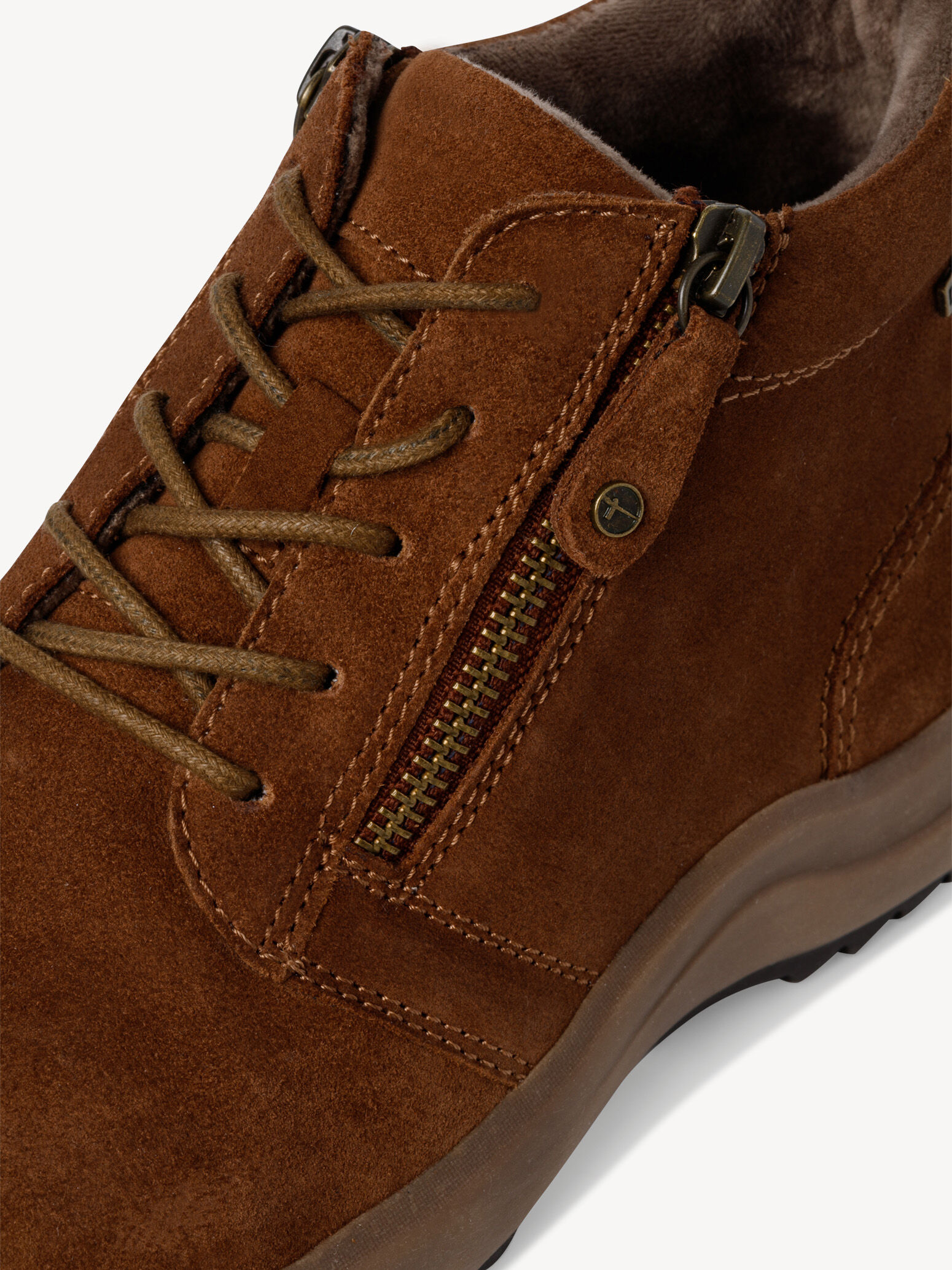 Bottine en cuir - marron
