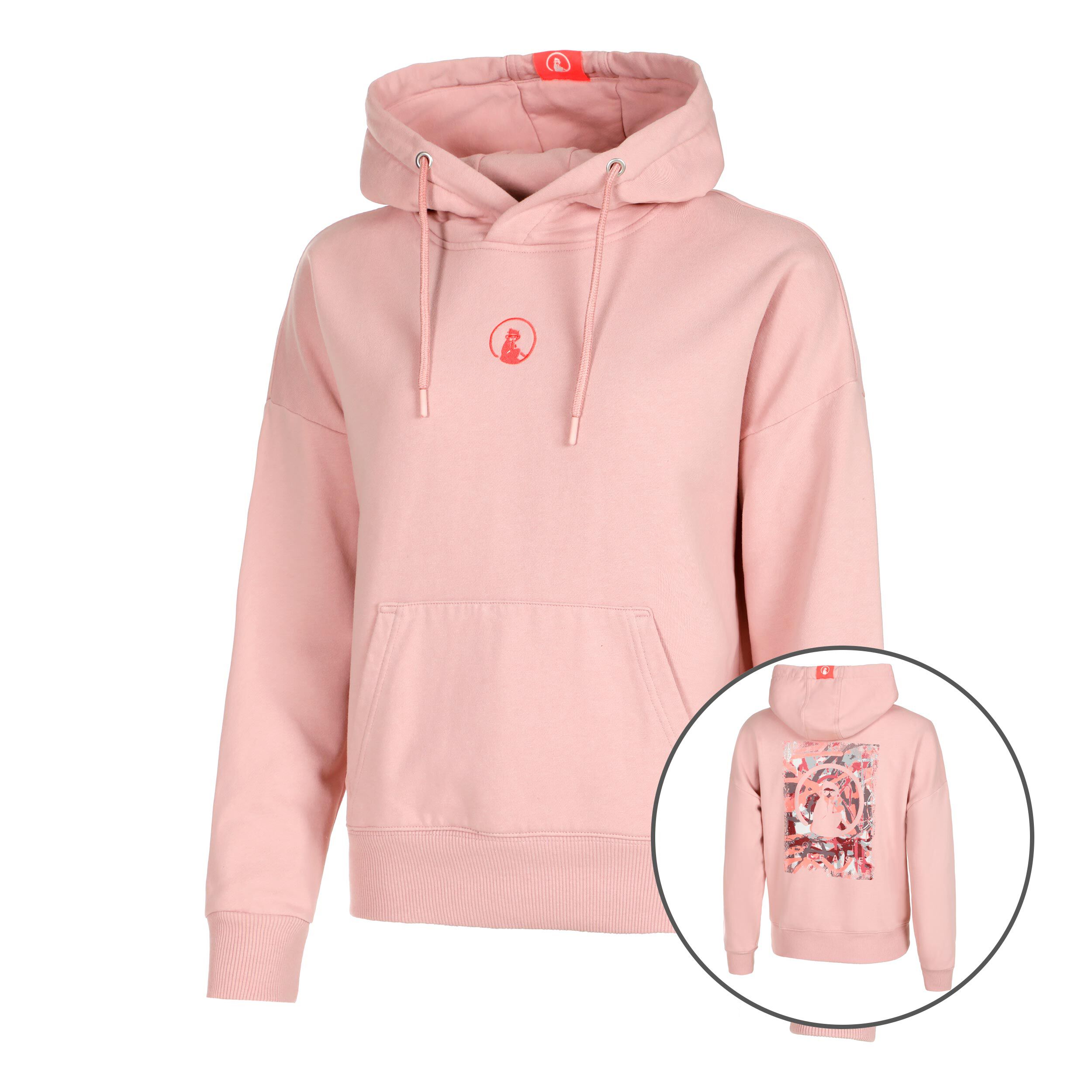 Crossroad Sketchy Hoody Damen - Altrosa, Rot