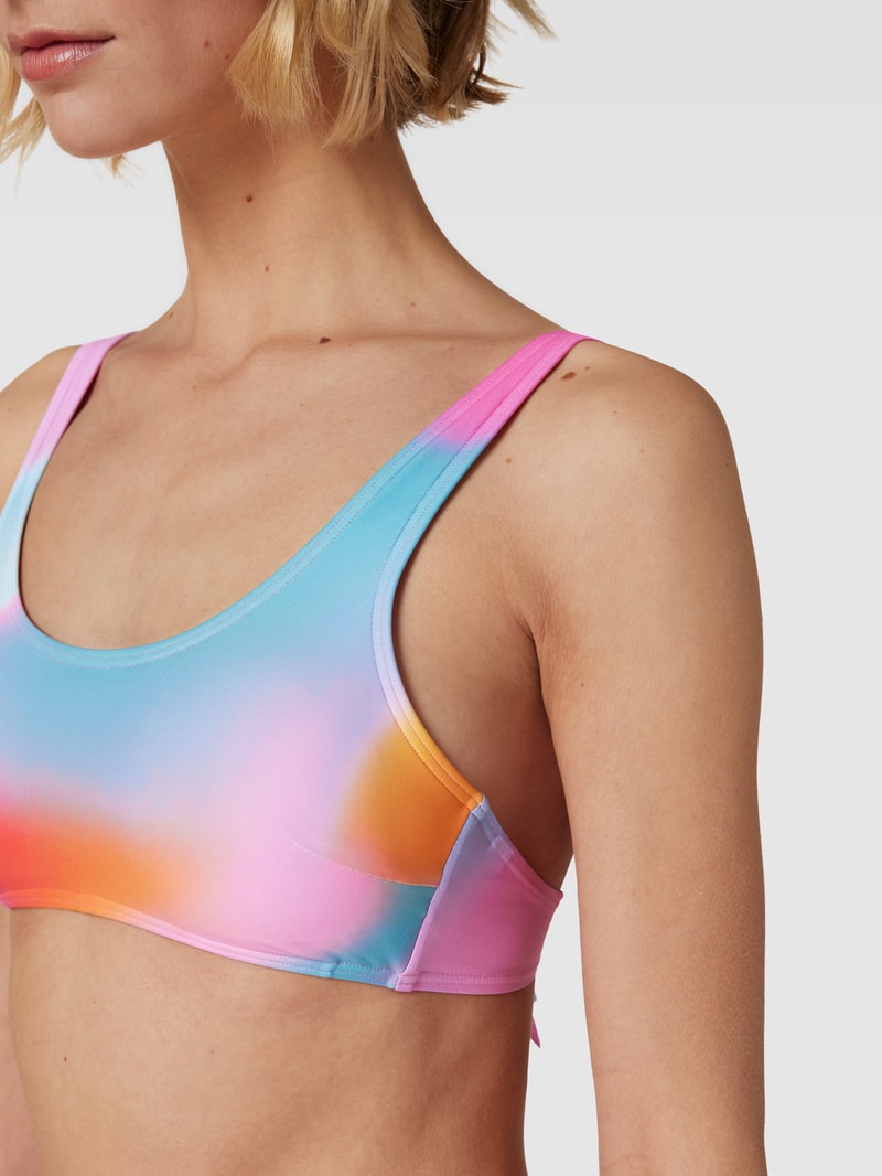 Bikini-Oberteil mit Farbverlauf in pink