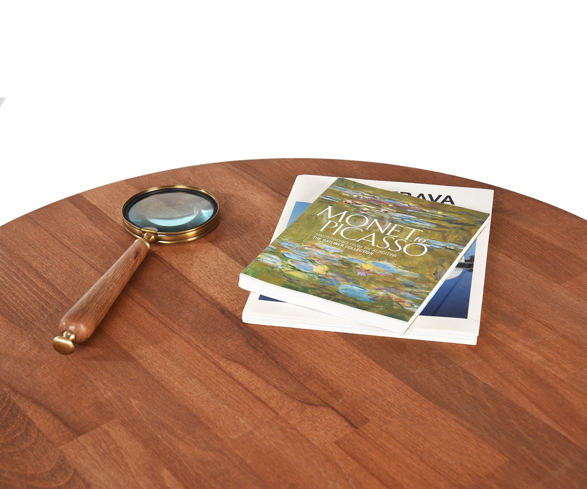 Gozos Küchentisch Oviedo Esstisch Rund, Küchentisch Holz Massiv (60 cm), Buchenholz