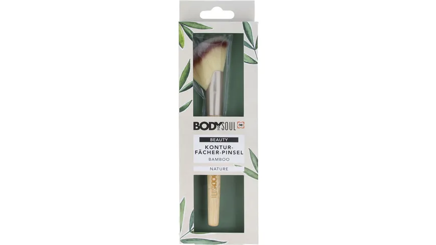 BODY&SOUL Konturfächerpinsel Bamboo Line natur