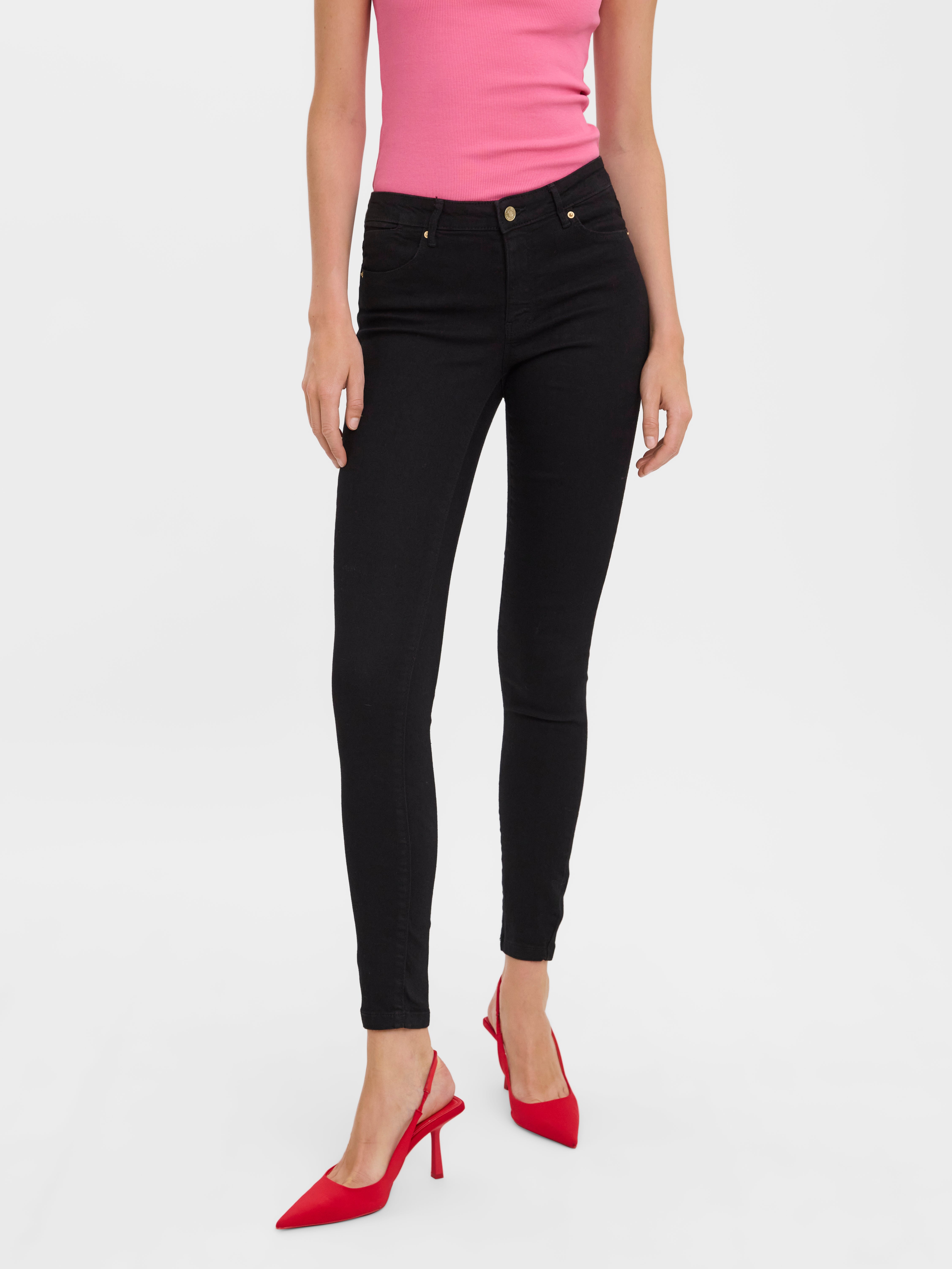 VMLYDIA Niedrige Taille Skinny Fit Jeans