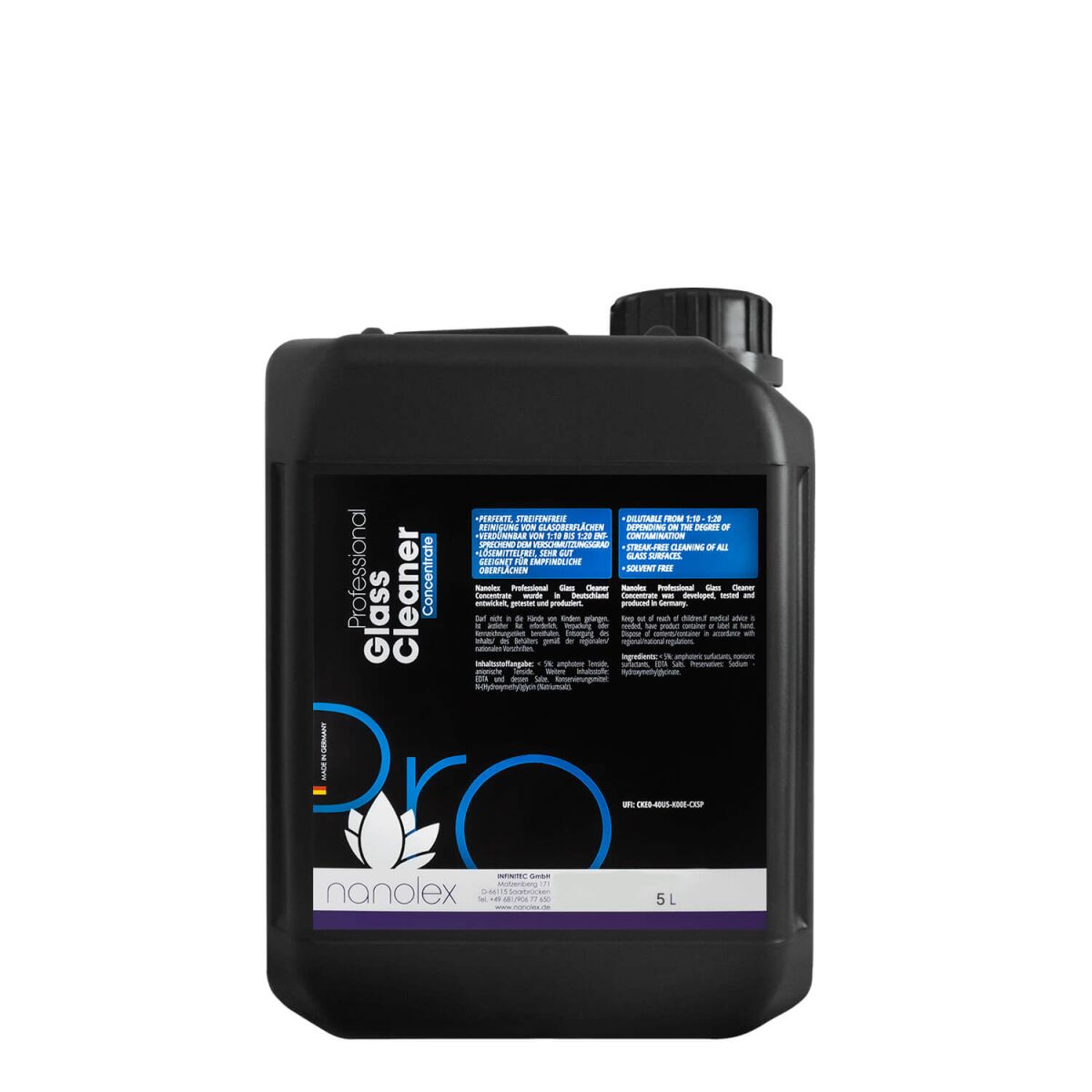 Nanolex Professional Glass Cleaner Concentrate 5L