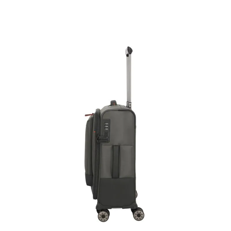 Travelite CROSSLITE Bordtrolley S mit 4 Rollen (55 cm) - Oliv