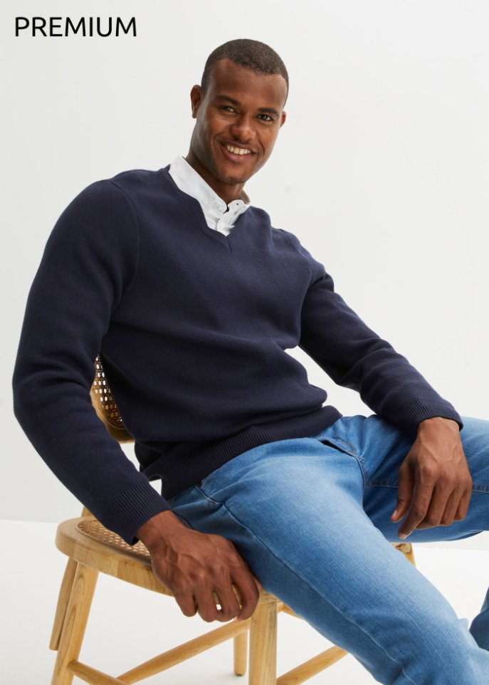 Essential Pullover mit V-Ausschnitt