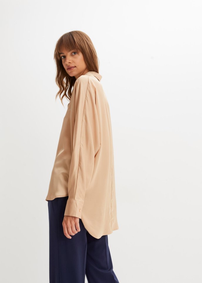 Satin-Bluse