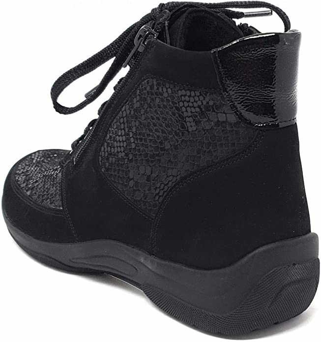 WALDLÄUFER Schnür-Stiefeletten schwarz