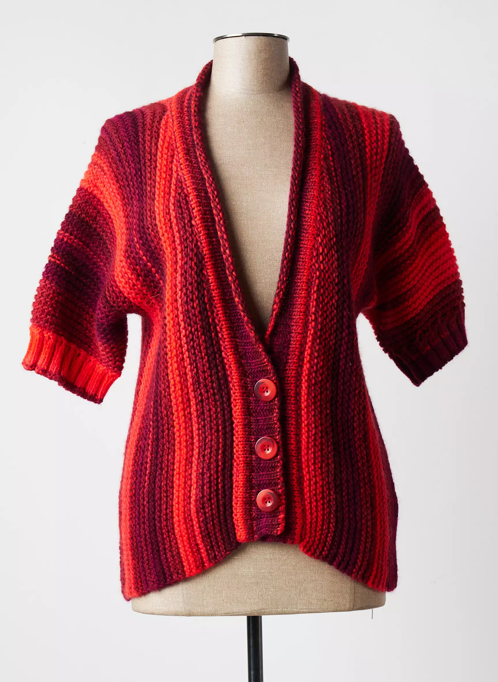 Finette Gilets Manches Courtes Femme couleur rouge