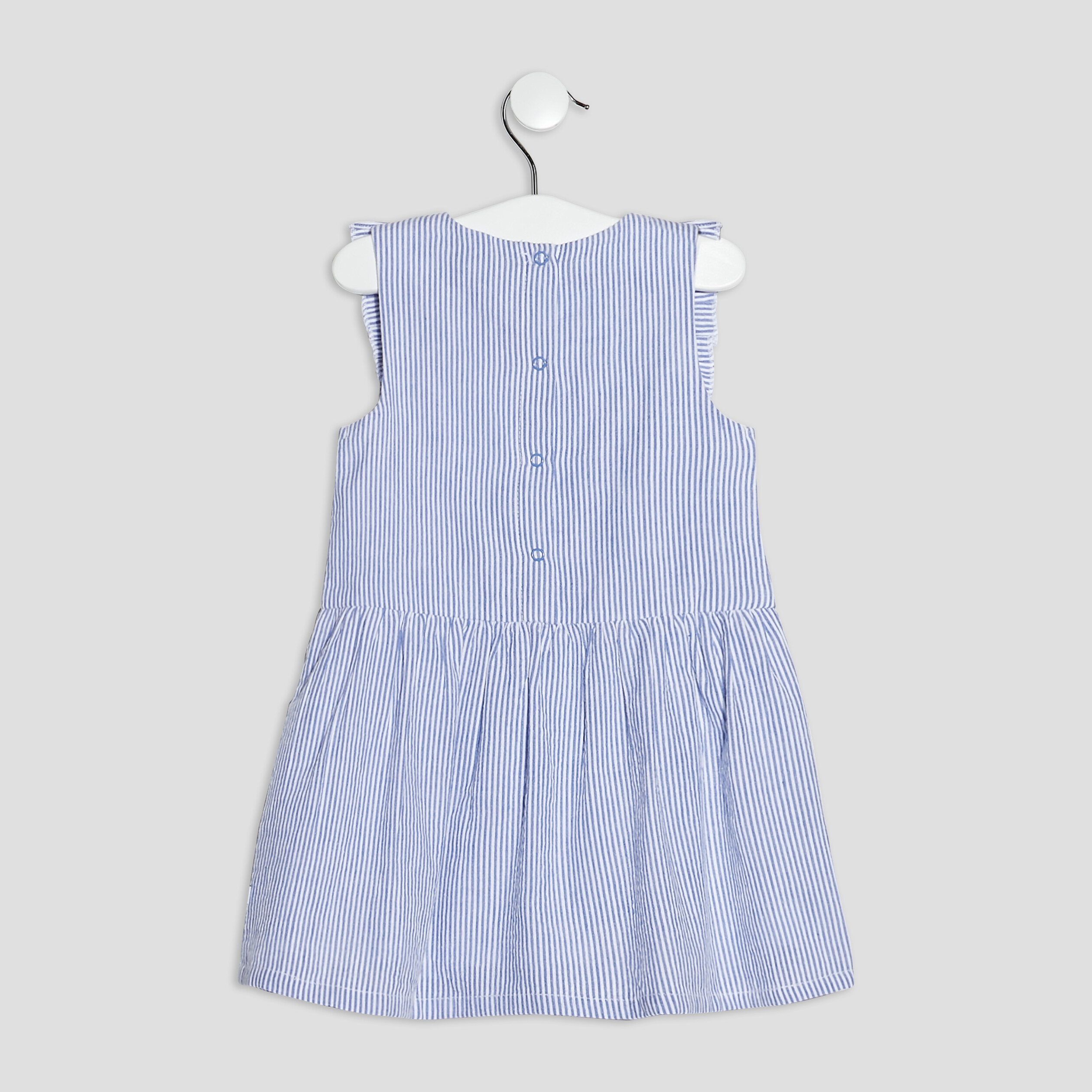 Robe évasée Creeks bleu bébé fille | La Halle