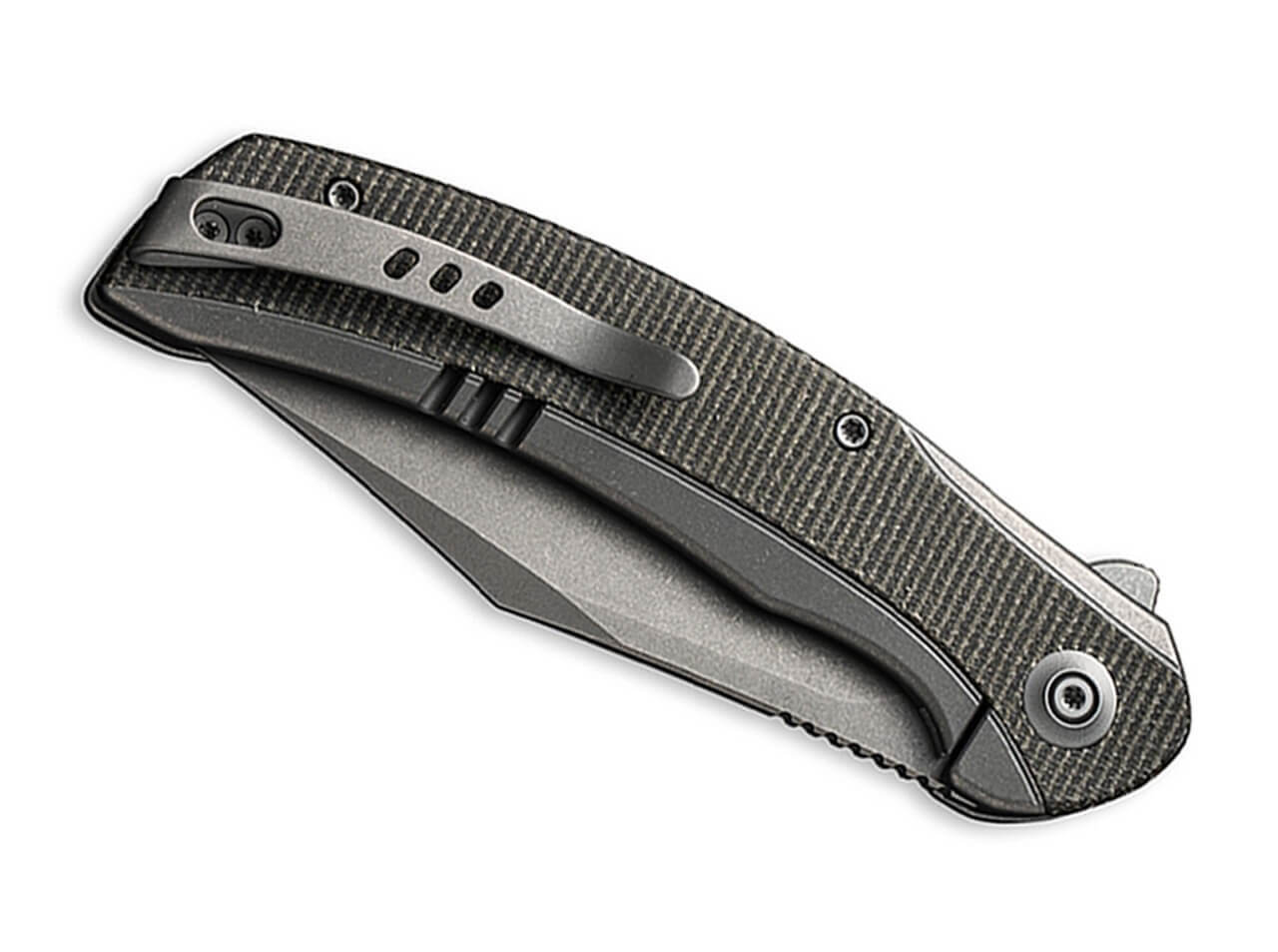 Snick Titanium Micarta Green