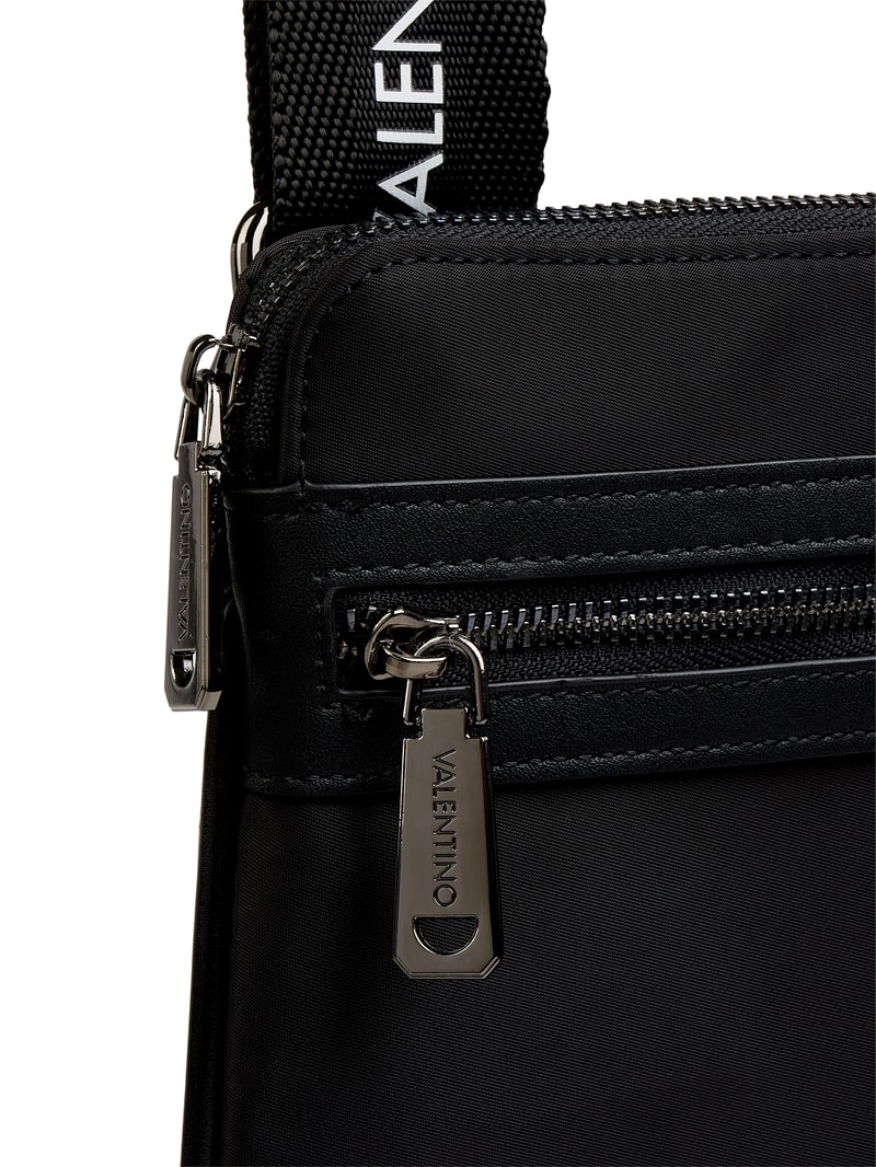 Umhängetasche mit Logo-Details Modell 'Kylo' in schwarz
