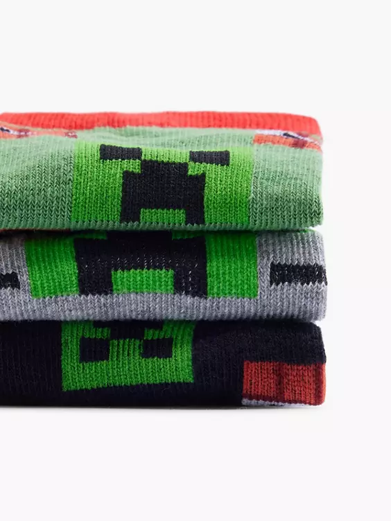 Minecraft 3er Pack Socken