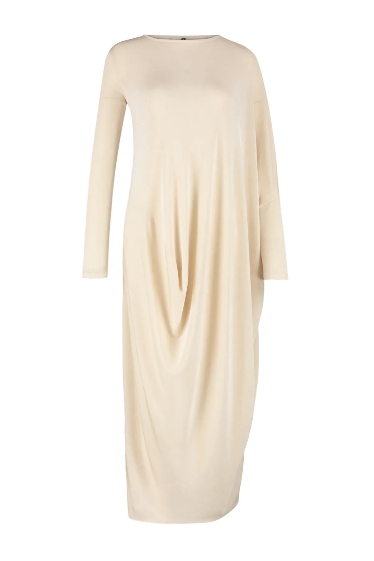 Trendyol Modest  Stilvolles gestricktes Kaftan-Kleid in Stein TCTSS24EB00037
