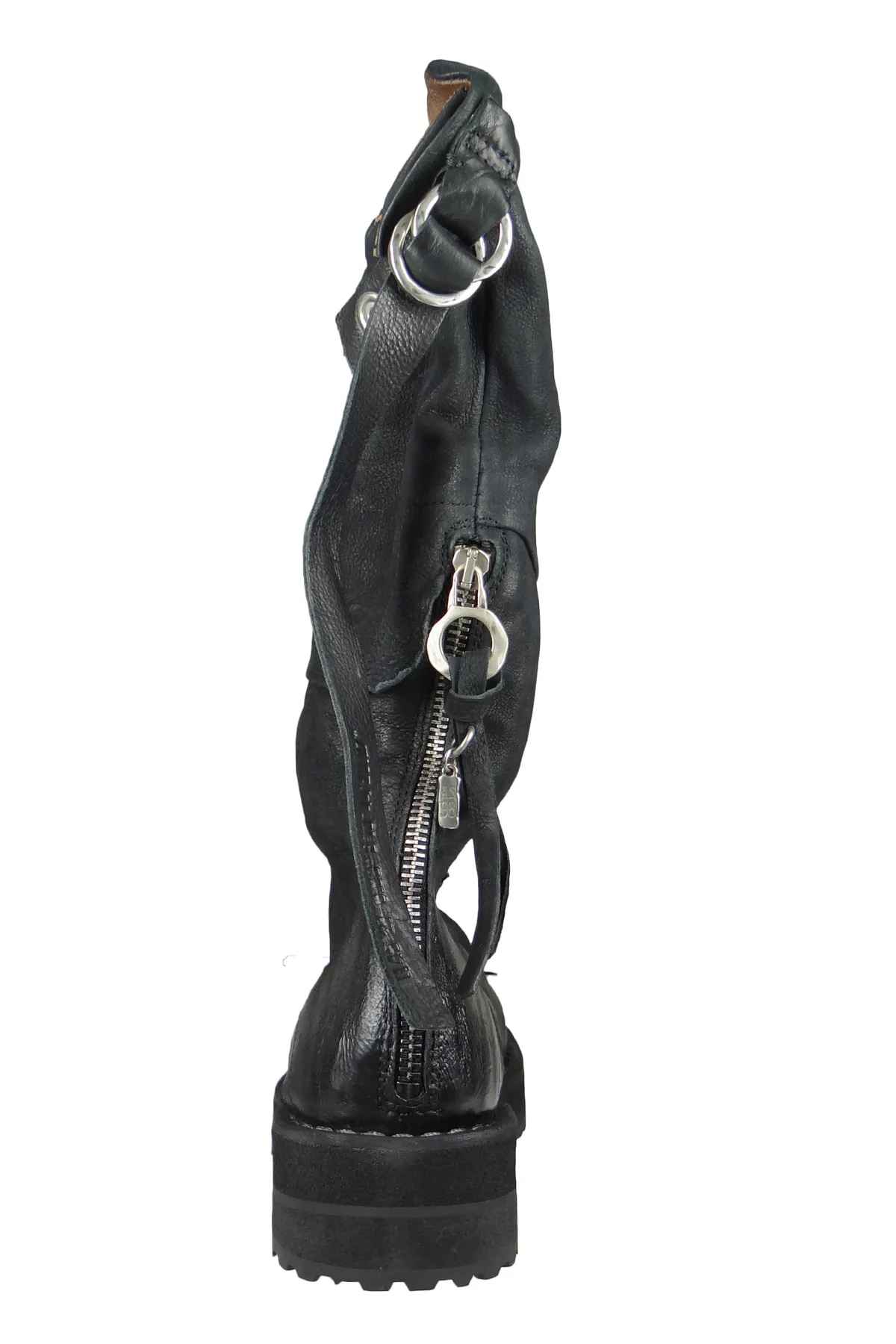 A.S.98  Damen Sportliche Stiefel 9419 Chimica A58302-0201 Schwarz 6002 Nero Leder