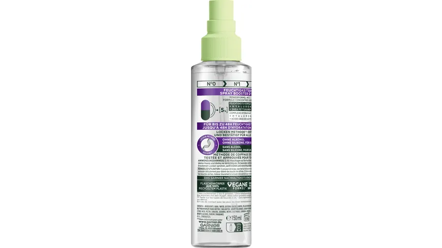 Garnier Fructis Locken Methode Feuchtigkeitsboost Spray 150 ml