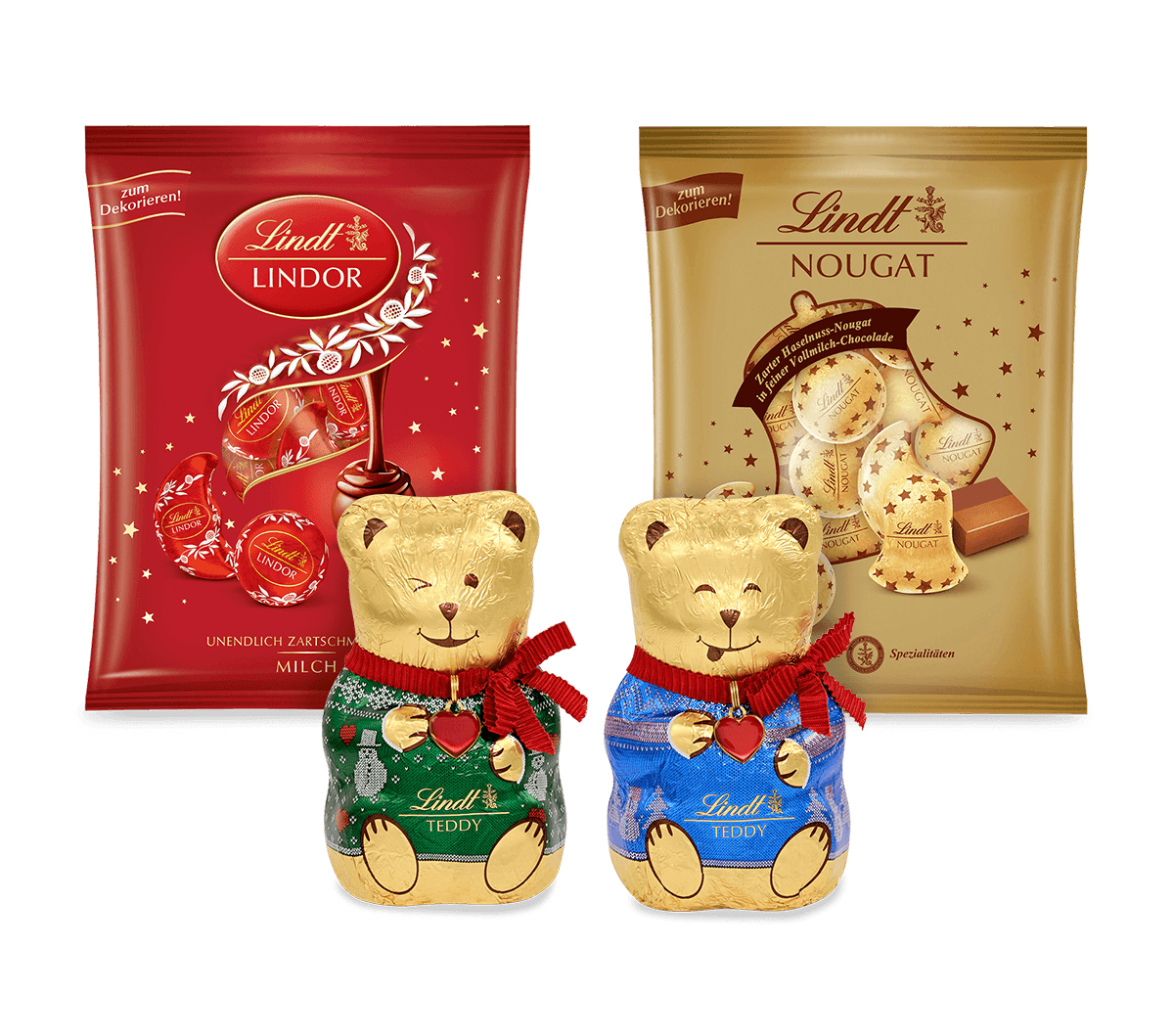 Lindt Teddy Weihnachtsset, 400g