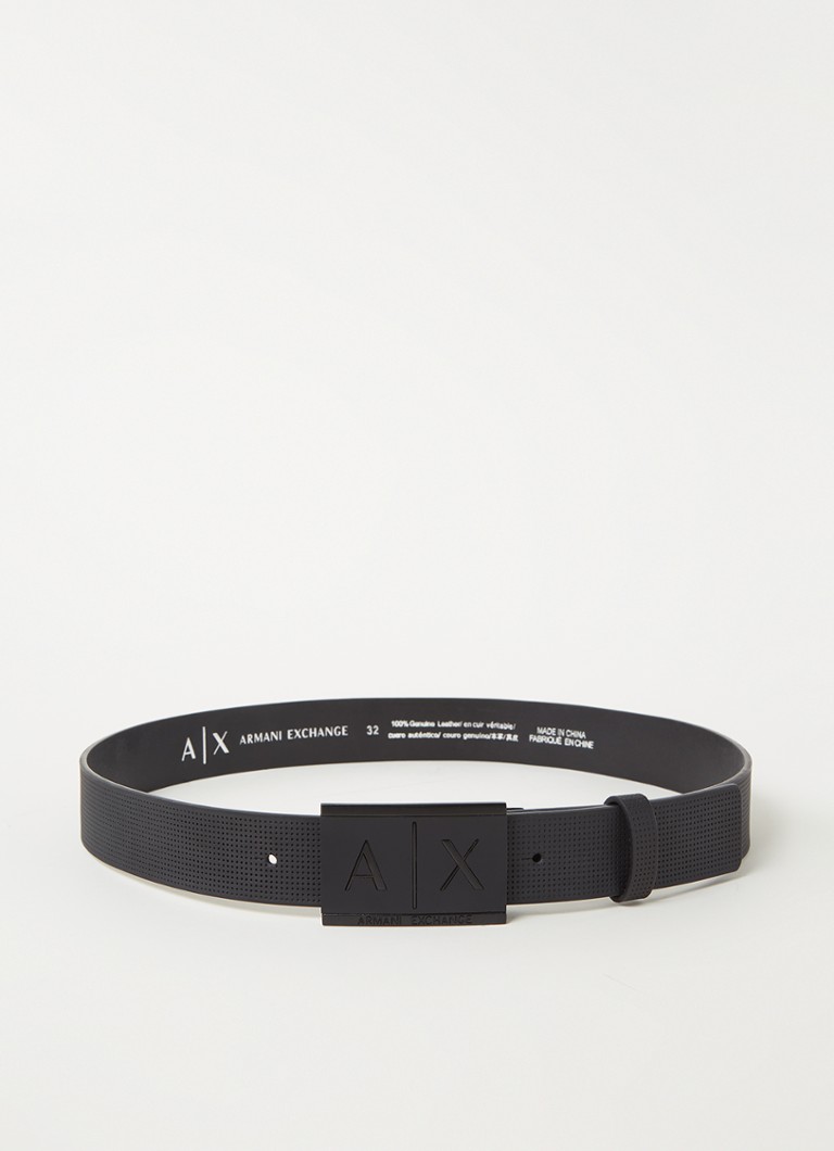 Armani Exchange Leather Belt with logo