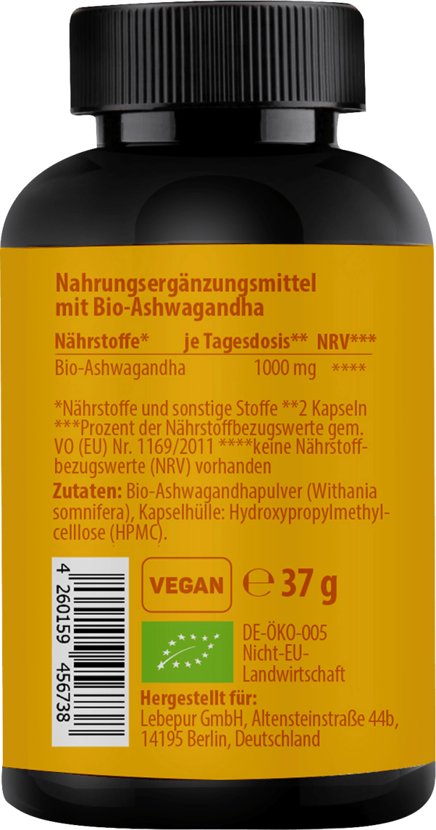 Ashwagandha Kapseln 60 St, 37 g