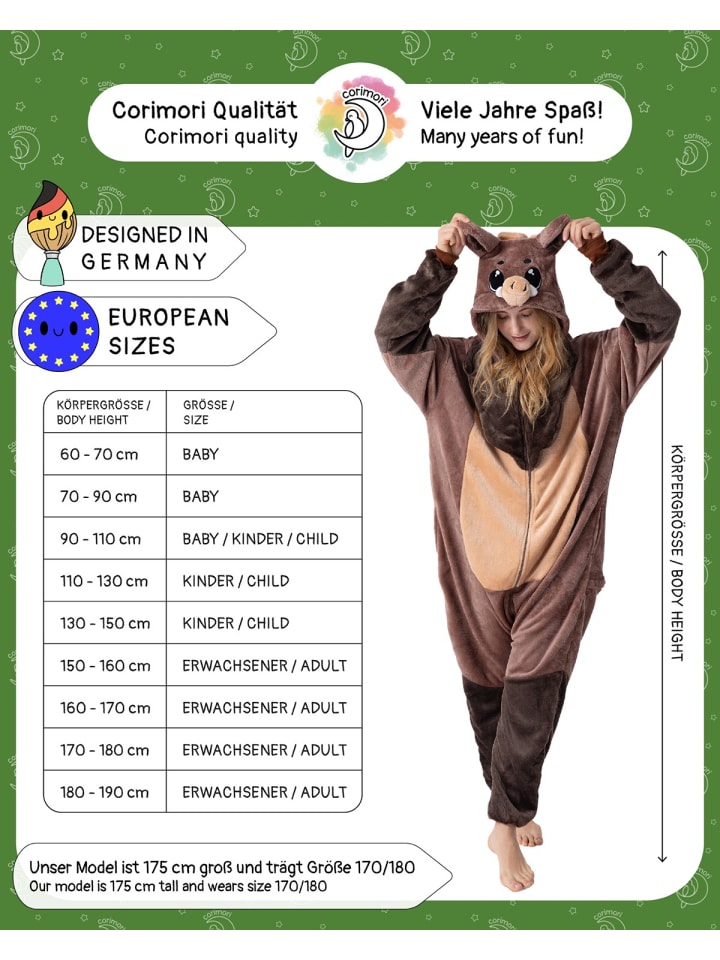 Corimori Wildschwein-Kostüm für Erwachsene mit Haarreif in Braun günstig kaufen