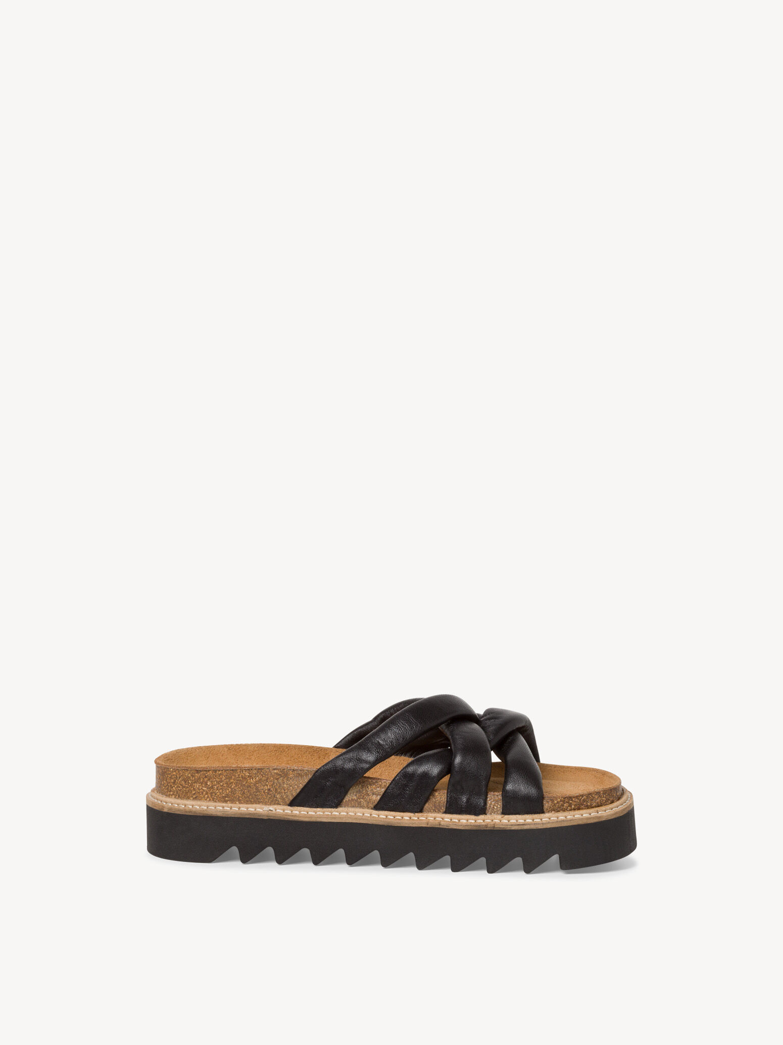 Mule en cuir - noir