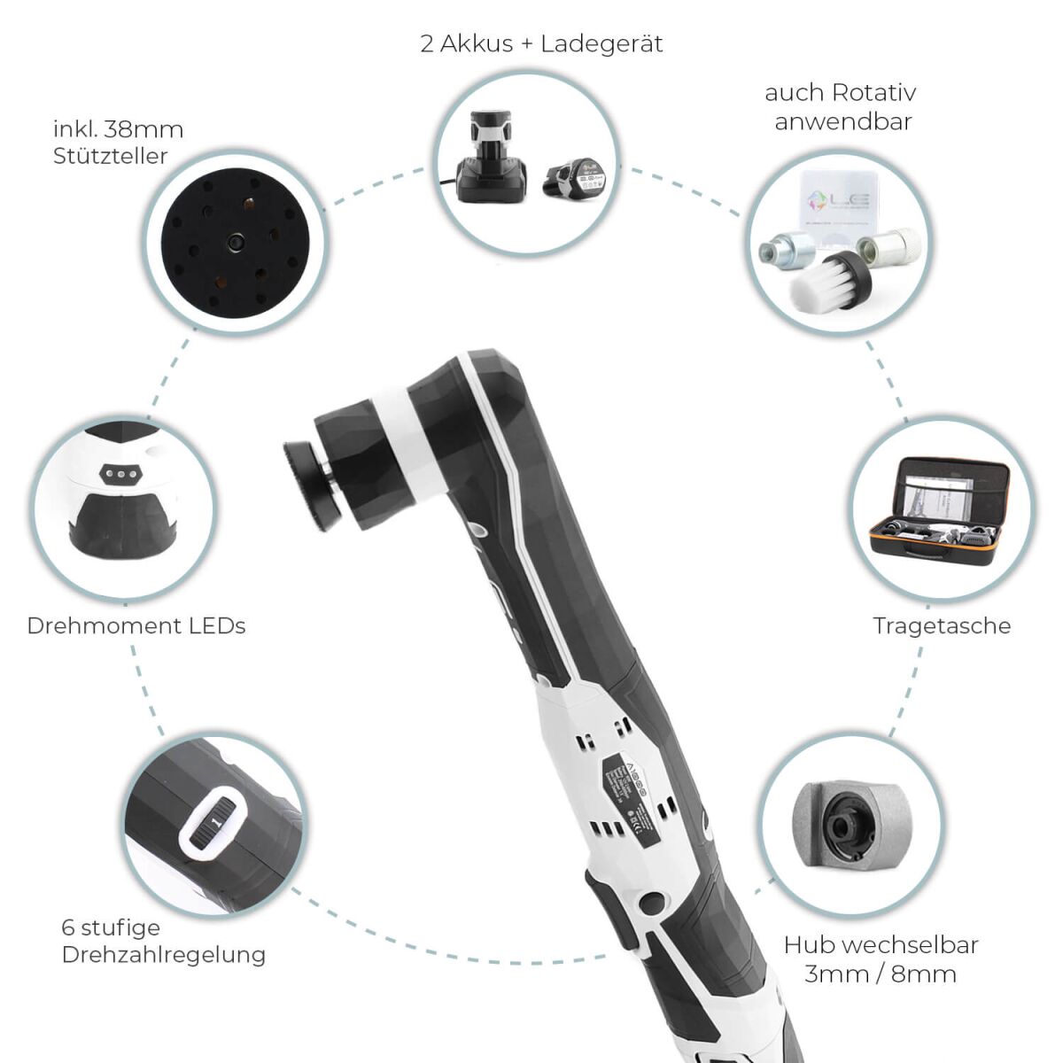 Liquid Elements A1000 V4 Mini Akku Poliermaschine