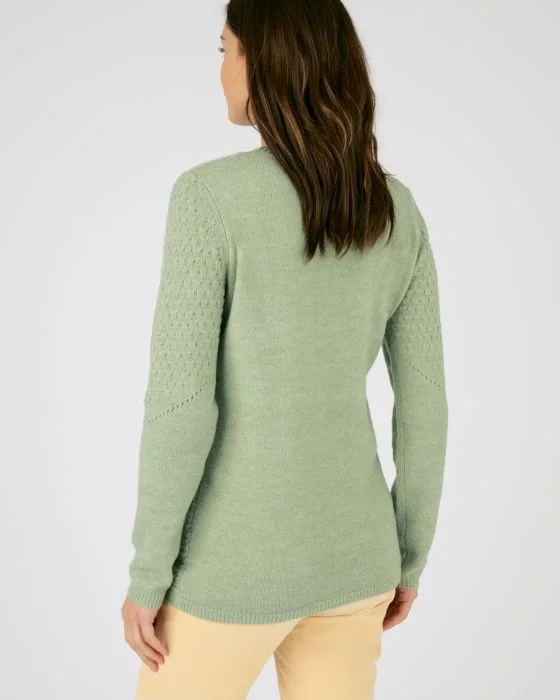 Pull maille ajourée et point fantaisie Thermolactyl