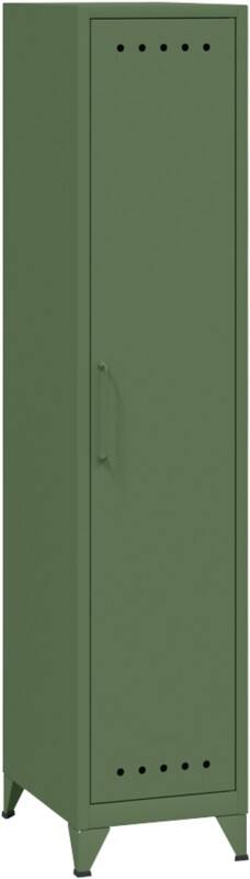 Bisley Fern Schließfach Metall 1 Fachboden Nicht abschließbar 380 x 510 x 1.800 mm Olivgrün