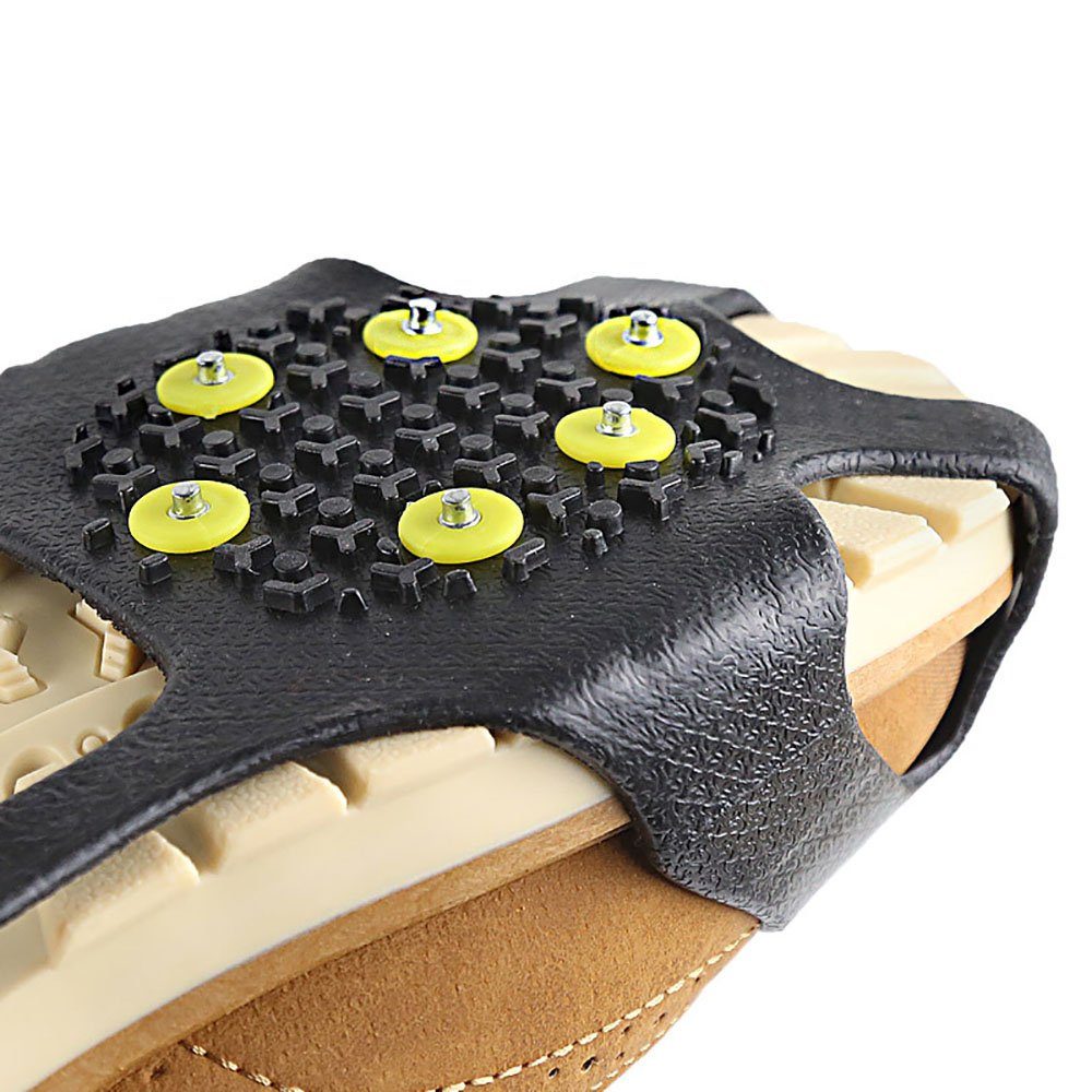 Aphollod Steigeisen Anti Rutsch Schuhspikes Ersatzspikes Ice Grips Schuhkrallen, Steigeisen als Gleitschutz bei Glatteis - inkl. 10 Ersatz-Schneespikes