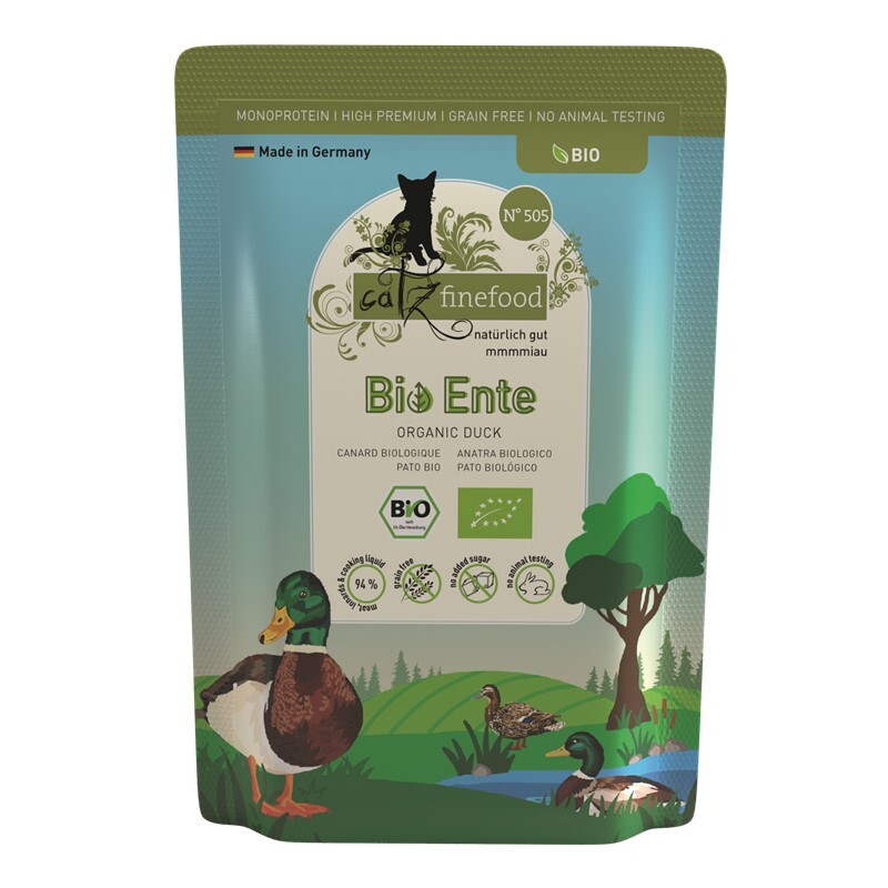 Catz finefood Nassfutter Catz finefood Bio 12x85g No. 505 Ente