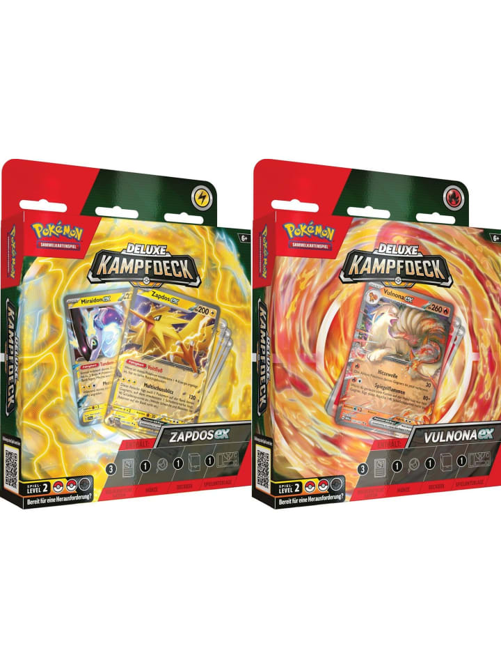 Pokémon Deluxe-Kampfdeck Vulnona-ex oder Zapdos in Mehrfarbig ab 6 Jahre günstig kaufen onesize
