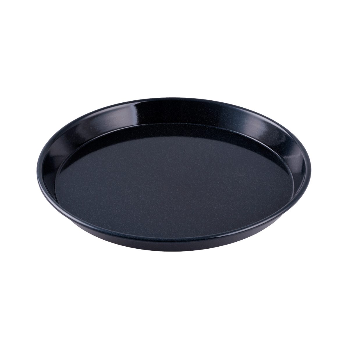 EUROHOME Pizzablech Backblech rund emailliert hitzebeständig Pizzabackblech antihaft, Email, (Pizzablech Ø32 cm, Höhe 3 cm), Ofenblech - für Holz- und Gasgrills geeignet