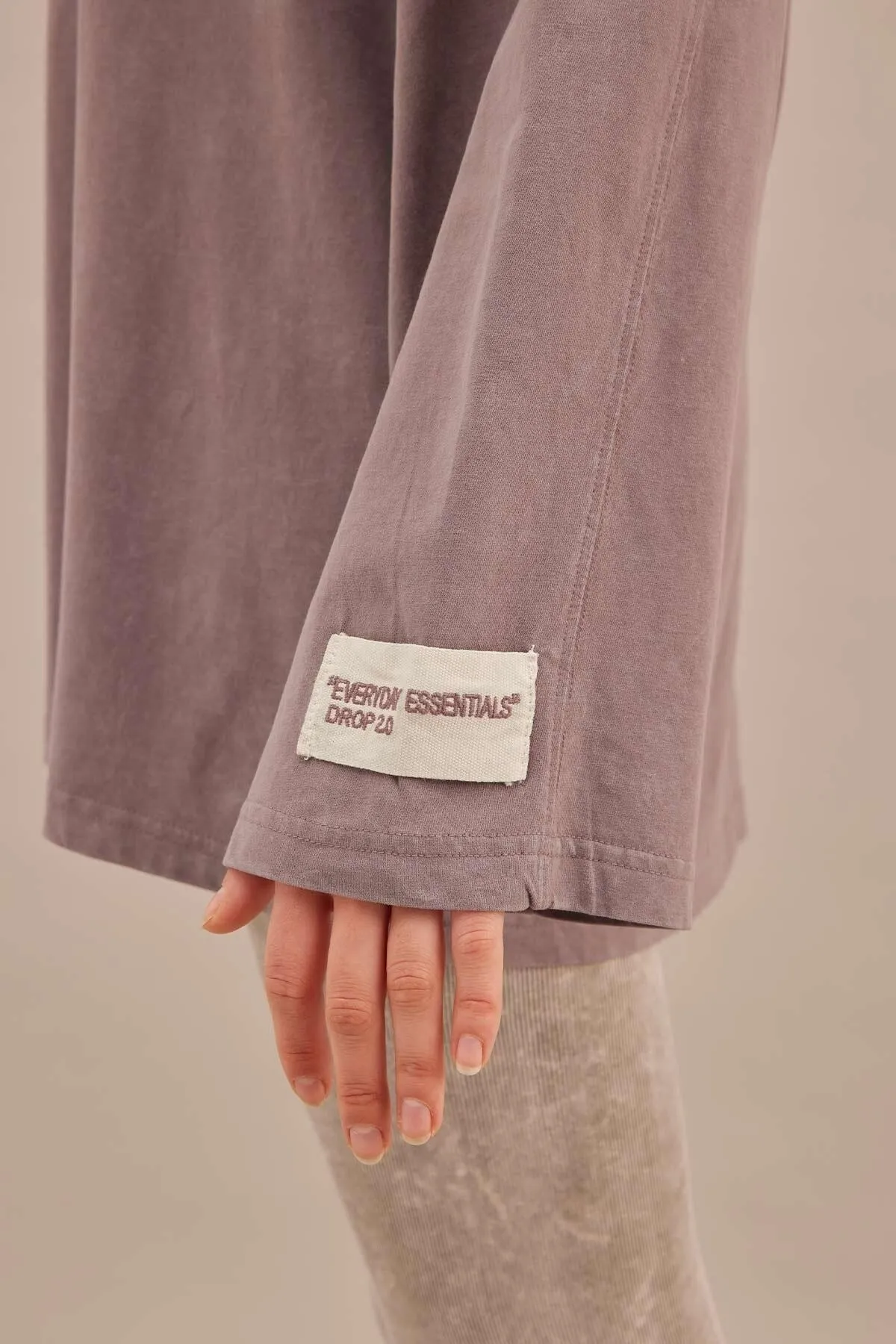 Manuka  Oversize-Sweatshirt mit verblasstem Effekt Lavendel