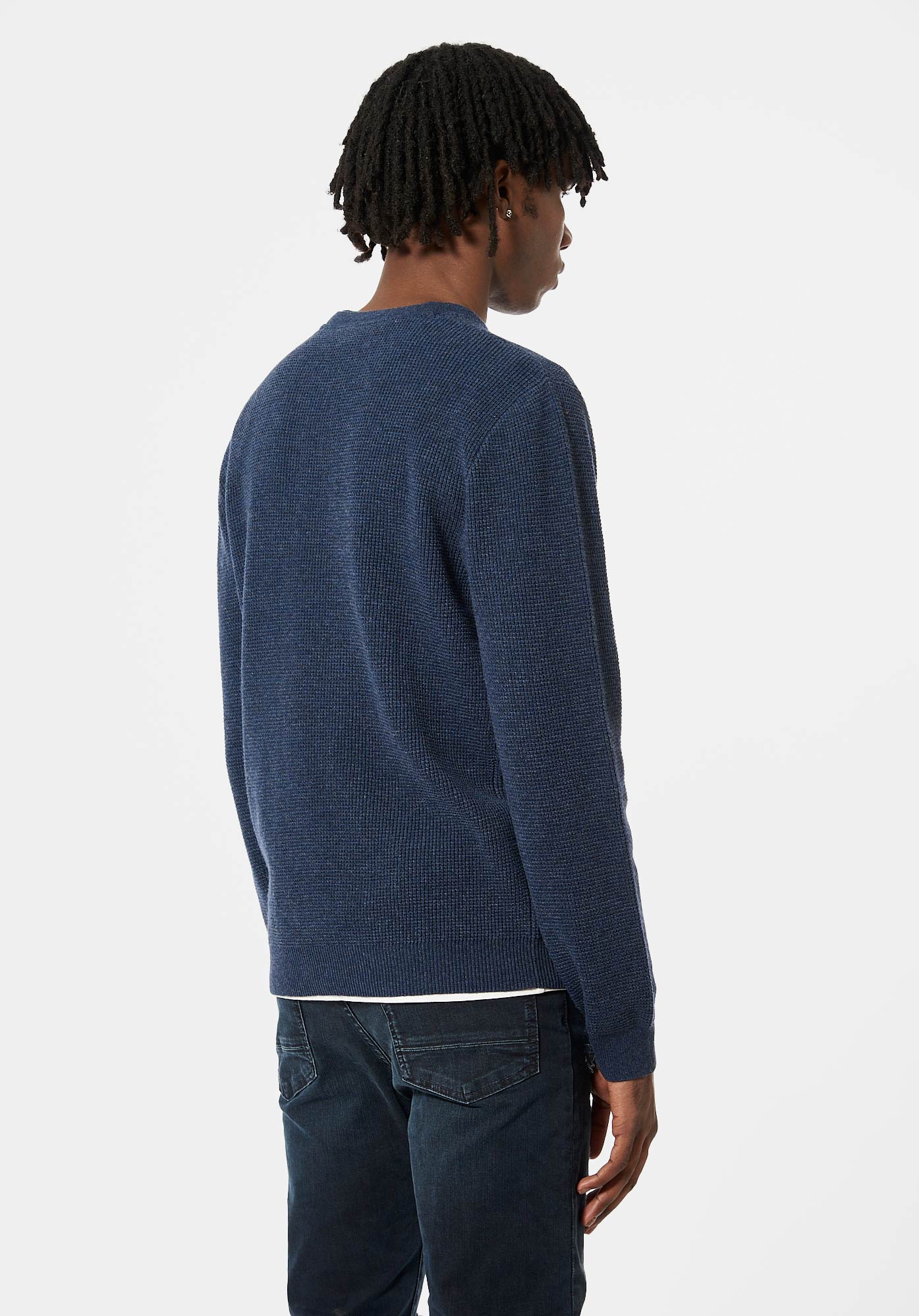SADAK  Pull en laine bleu Homme