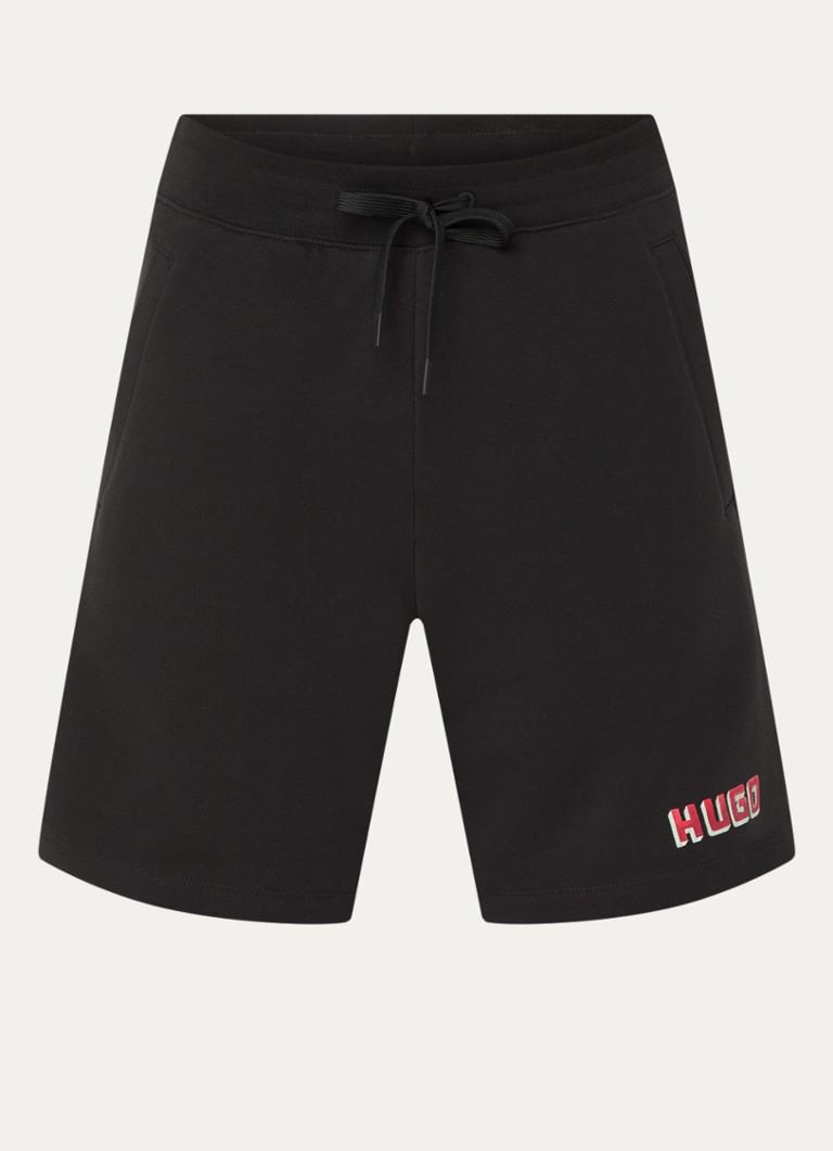 Pantaloni scurți de trening cu logo HUGO BOSS, drepți