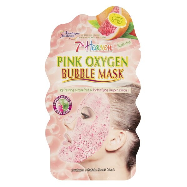 Montagne Jeunesse 7th Heaven Pink Oxygen Bubble Sheet Mask 5 pieces