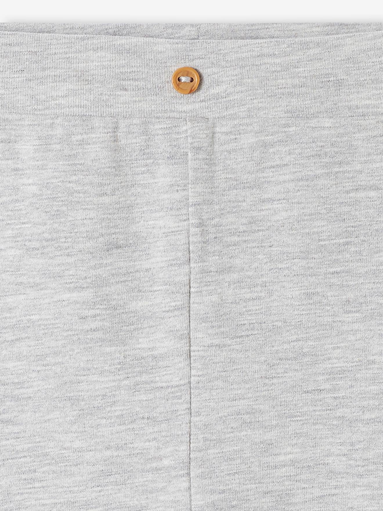 Vertbaudet Baby Leggings, Bio-Baumwolle - grau meliert