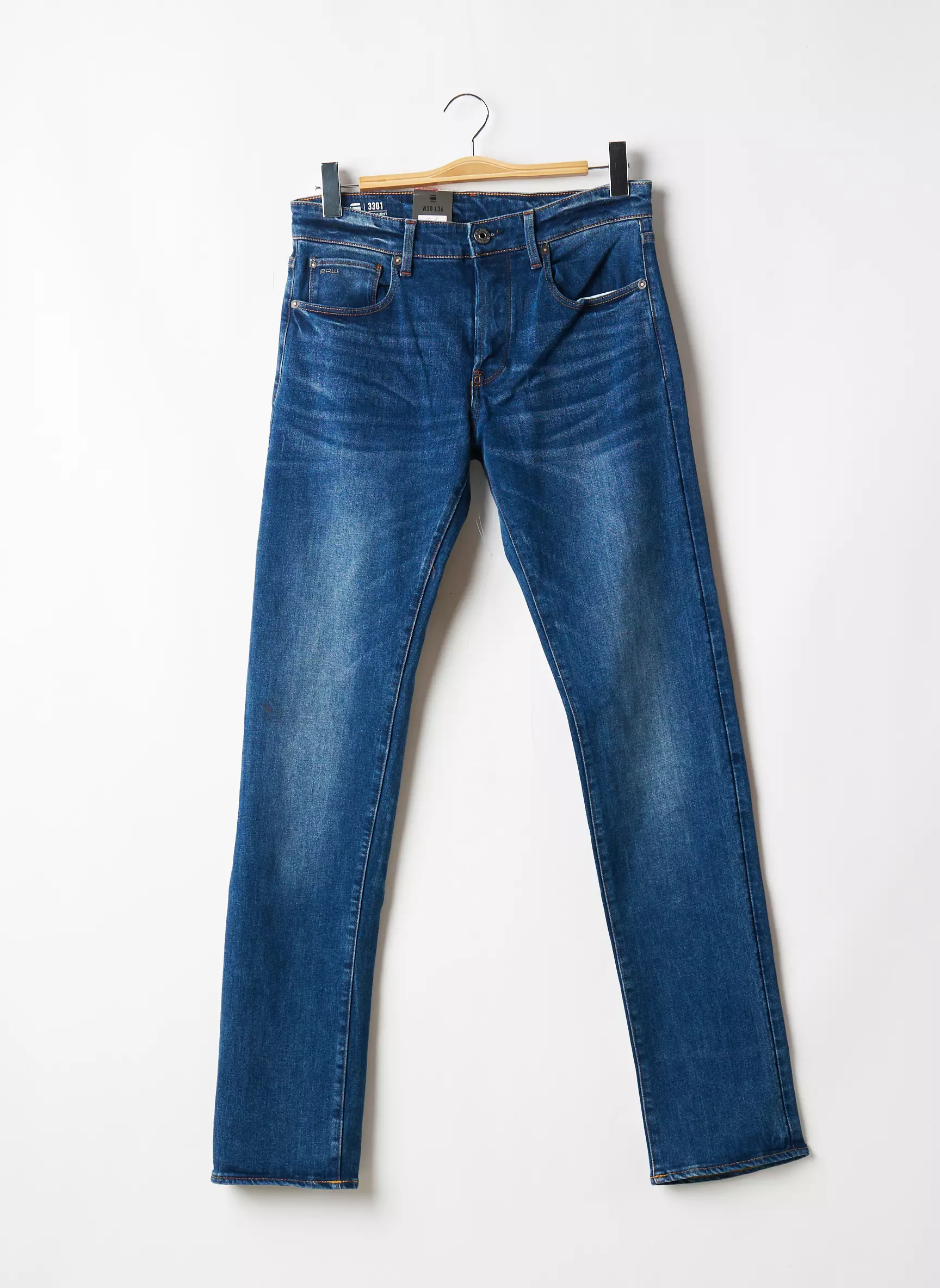 G Star Jeans Coupe Droite Homme couleur bleu