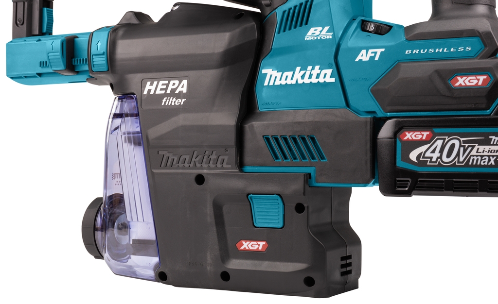 Makita HR002GM204 Kombinirano kladivo SDS-Plus 40V Max 4.0Ah Li-ion z odsesovanjem prahu