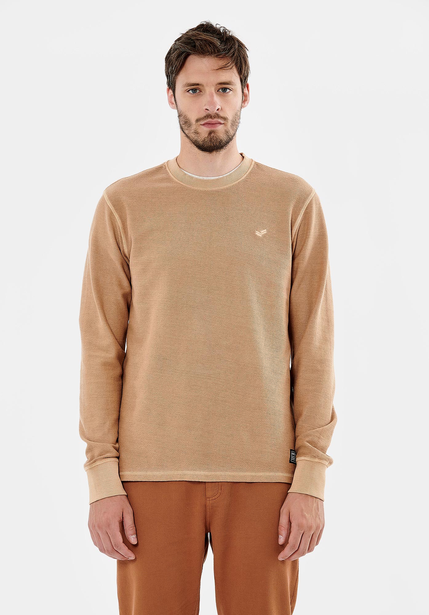 TAPOK  T-shirt beige homme 100% coton