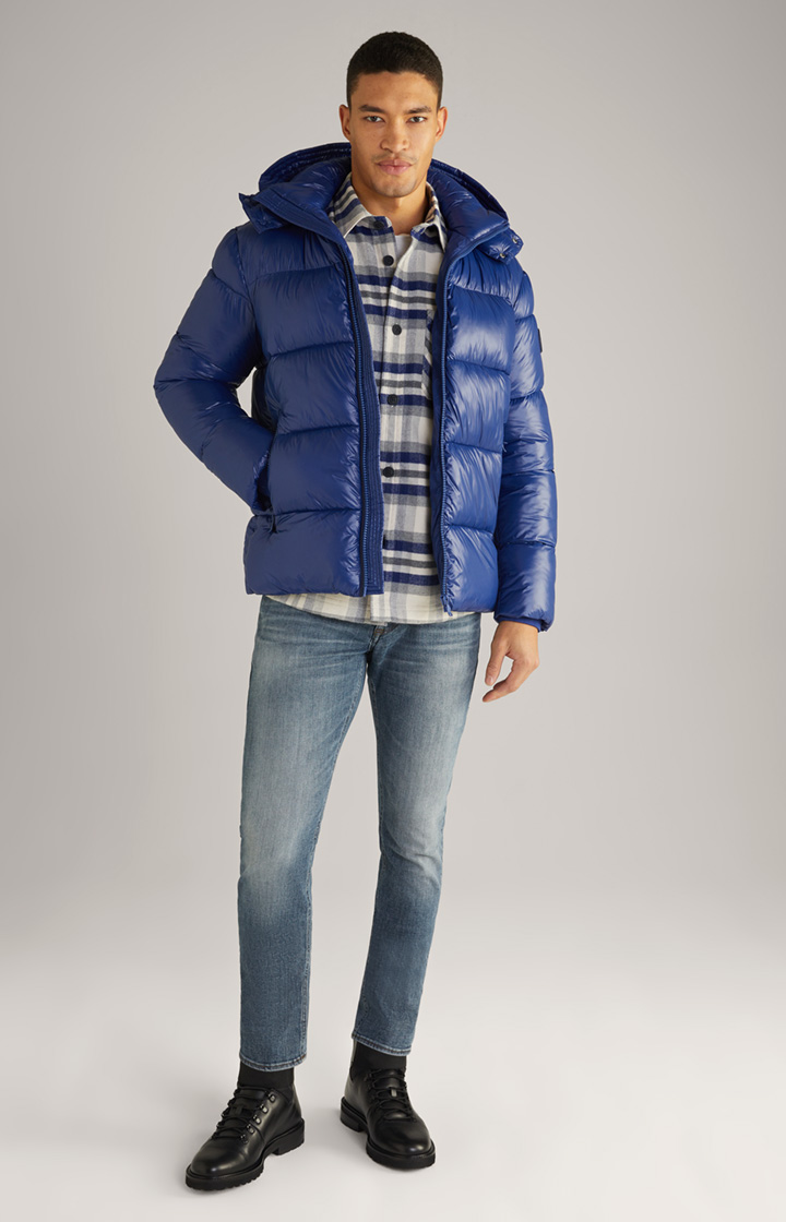 Flanell-Hemd Harvi in Navy/Beige kariert